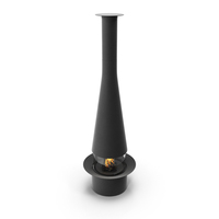 Central Fireplace Focus Creation Filiofocus 1600 Black PNG & PSD Images