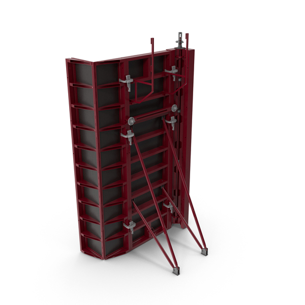 Construction Shuttering Red PNG & PSD Images