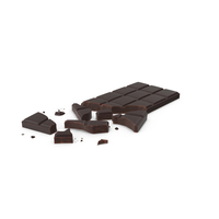Crushed Dark Chocolate Bar PNG & PSD Images