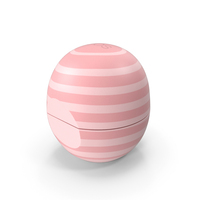 EOS Organic Lip Balm Pink Stripes Closed PNG & PSD Images