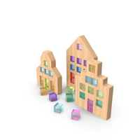 Montessori Wooden Constructor Set PNG & PSD Images