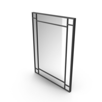 Black Mirror In Metal Frame PNG & PSD Images