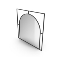 Black Mirror In Metal Frame PNG & PSD Images