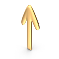 Up Gold Arrow PNG & PSD Images