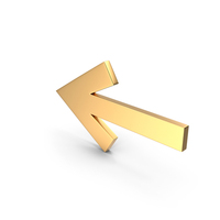 Left Arrow Gold PNG & PSD Images