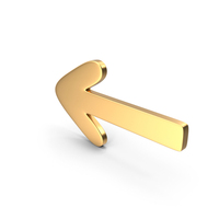 Left Arrow Gold PNG & PSD Images