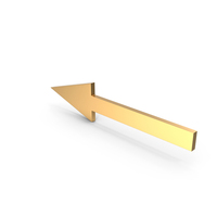 Left Arrow Gold PNG & PSD Images
