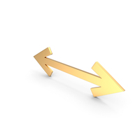 Left Right Arrow Gold PNG & PSD Images