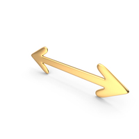 Left Right Arrow Gold PNG & PSD Images