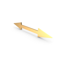 Left Right Arrow Gold PNG & PSD Images