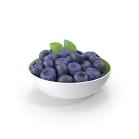 Fresh Blueberries In Bowl PNG & PSD Images