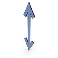Blue Glass Up Down Arrow Symbol PNG & PSD Images