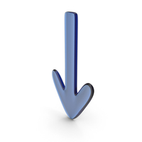 Down Arrow Glass PNG & PSD Images