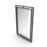 Black Mirror In Metal Frame Mollio PNG & PSD Images