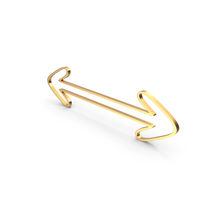 Left Right Arrow Gold PNG & PSD Images