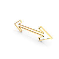 Left Right Arrow Gold PNG & PSD Images