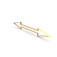 Left Right Arrow Gold PNG & PSD Images