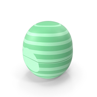 Lip Skin Care Green Stripes Closed PNG & PSD Images