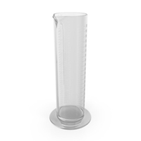Lab Graduated Cylinder Flask Empty PNG & PSD Images