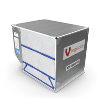LD3 Aluminium Airport Container Aged PNG & PSD Images
