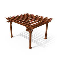 Natural Wooden Pergola PNG & PSD Images
