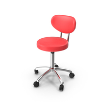 Office Chair With Wheels Red PNG & PSD Images