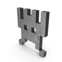 Used Metal Invaders Game Character PNG & PSD Images