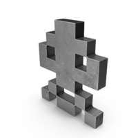 Used Metal Invaders Game Character PNG & PSD Images