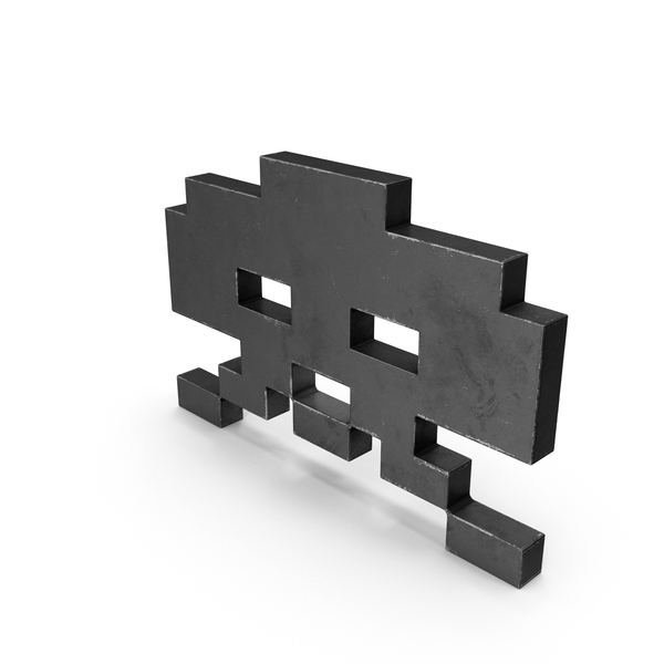 Used Metal Invaders Game Character PNG & PSD Images