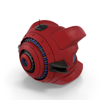 Sci Fi Spy Drone Red PNG & PSD Images