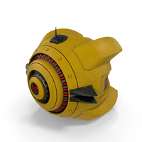 Sci Fi Spy Drone Yellow PNG & PSD Images