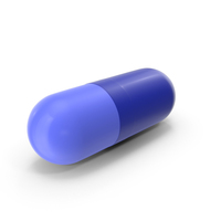 Blue Medicine Capsule PNG & PSD Images