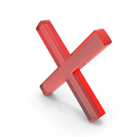 Red Glass Cross Symbol PNG & PSD Images