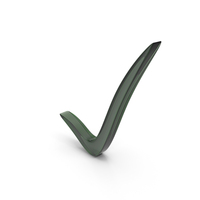 Green Glass Check Mark Symbol PNG & PSD Images