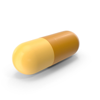 Medicine Capsule Yellow PNG & PSD Images