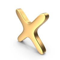 Gold Cross Symbol PNG & PSD Images