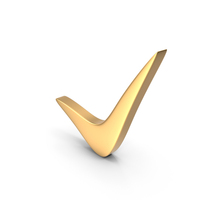 Check Mark Gold PNG & PSD Images