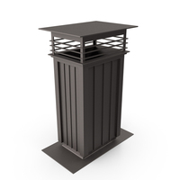 Square Black Metal Chimney PNG & PSD Images