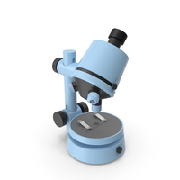 Stereoscopic Modern Microscope Blue PNG & PSD Images