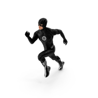 Unknown Superhero Running Pose PNG & PSD Images