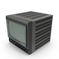 Vintage Black And White Video Monitor PNG & PSD Images