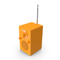 Wireless Bluetooth Radio Orange PNG & PSD Images