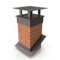 Square Brick Chimney Corner Base PNG & PSD Images