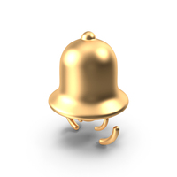 Ring Bell Gold PNG & PSD Images