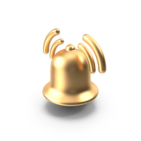 Ring Bell Gold PNG & PSD Images