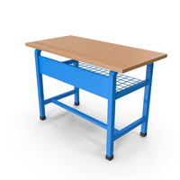 Blue School Desk PNG & PSD Images