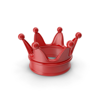 Red Cartoon Crown PNG & PSD Images
