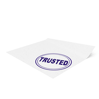 Trusted Stamp On Paper PNG & PSD Images