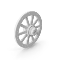 Monochrome Carriage Wheel PNG & PSD Images