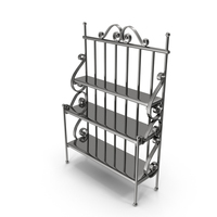 Silver Wrought Flower Stand PNG & PSD Images